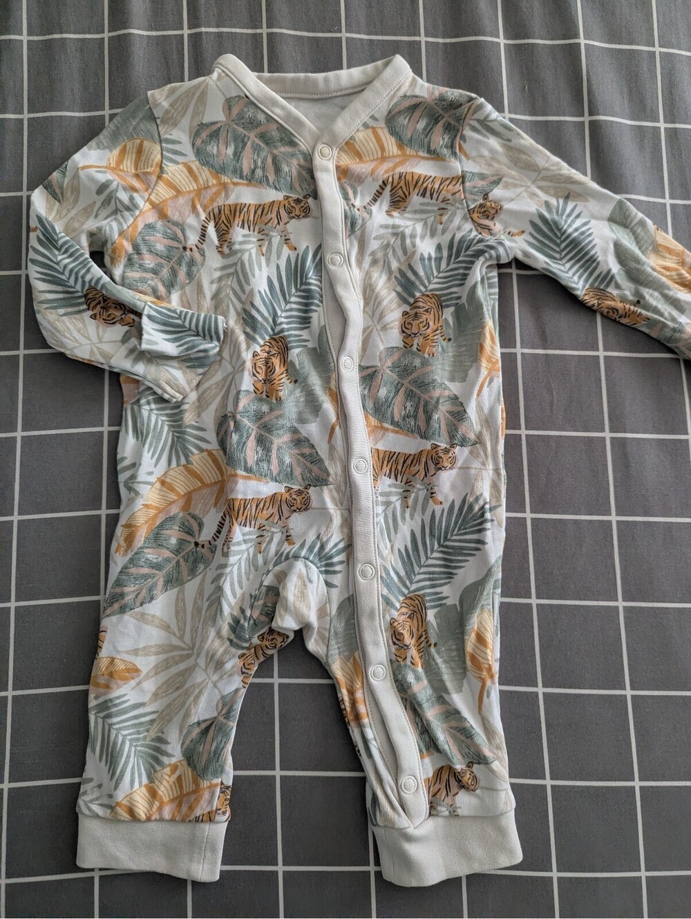 John Lewis tigers in the jungle romper